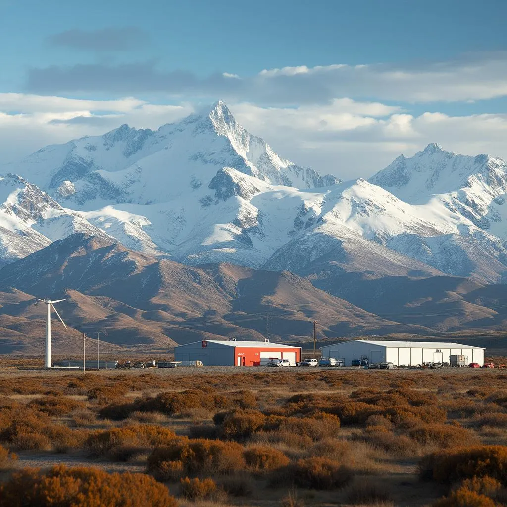 Estación YPF en la Patagonia