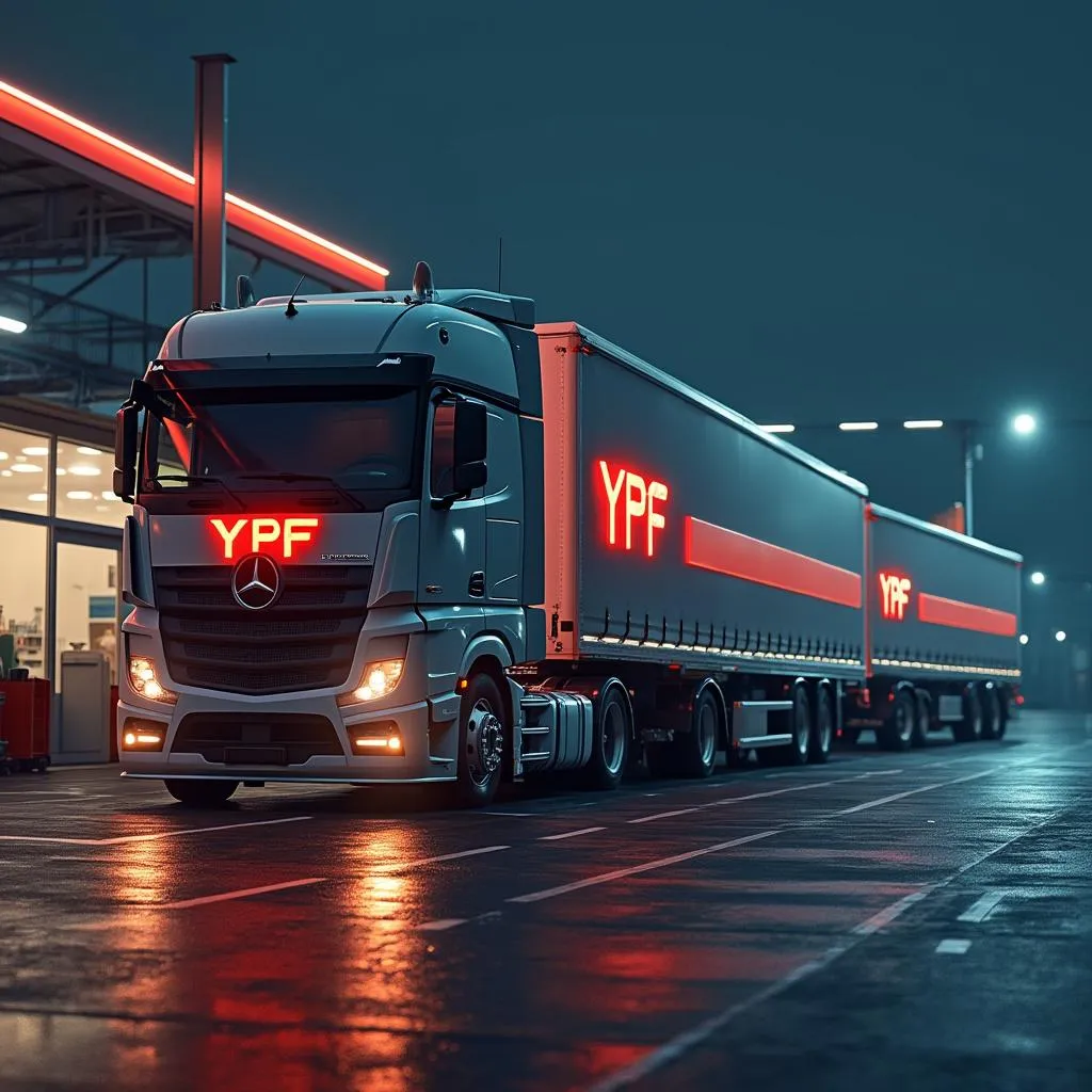 Flota de transporte utilizando YPF
